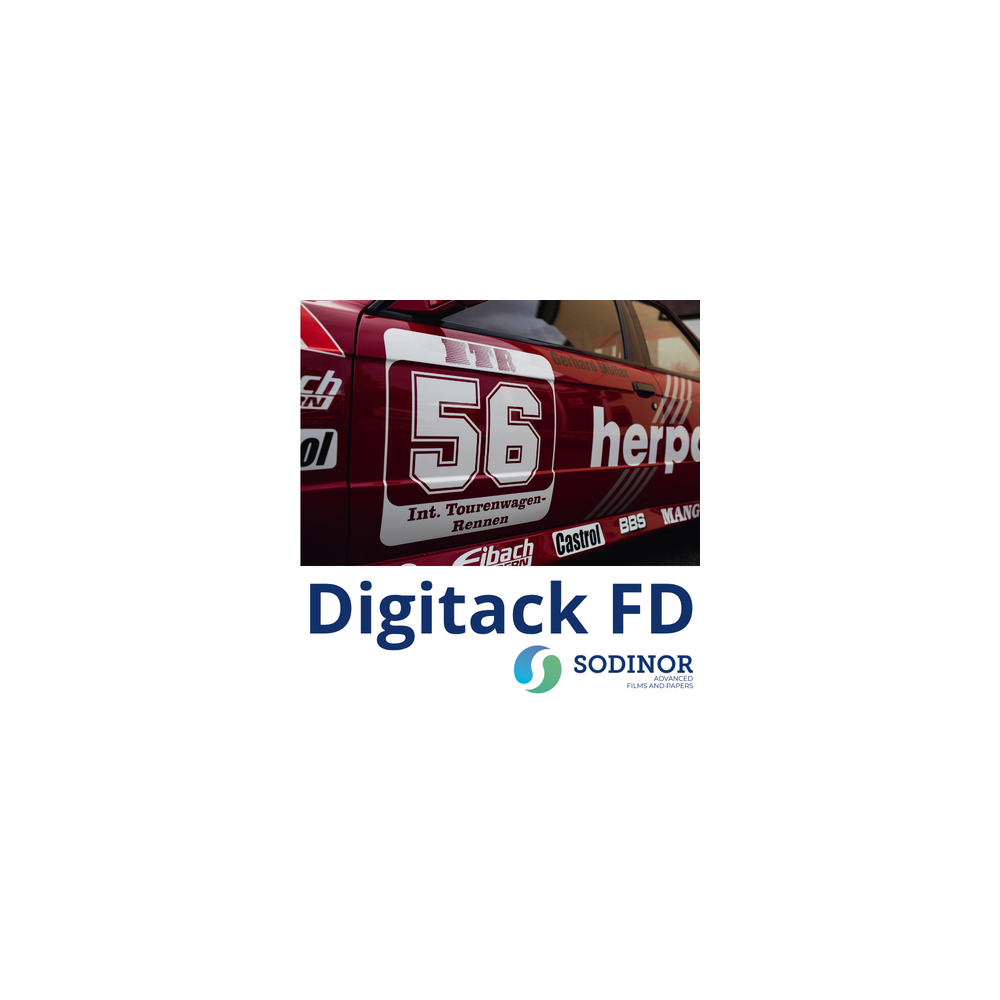 Papier indéchirable DIGITACK FD repositionnable BOPP – Vitrophanie & P
