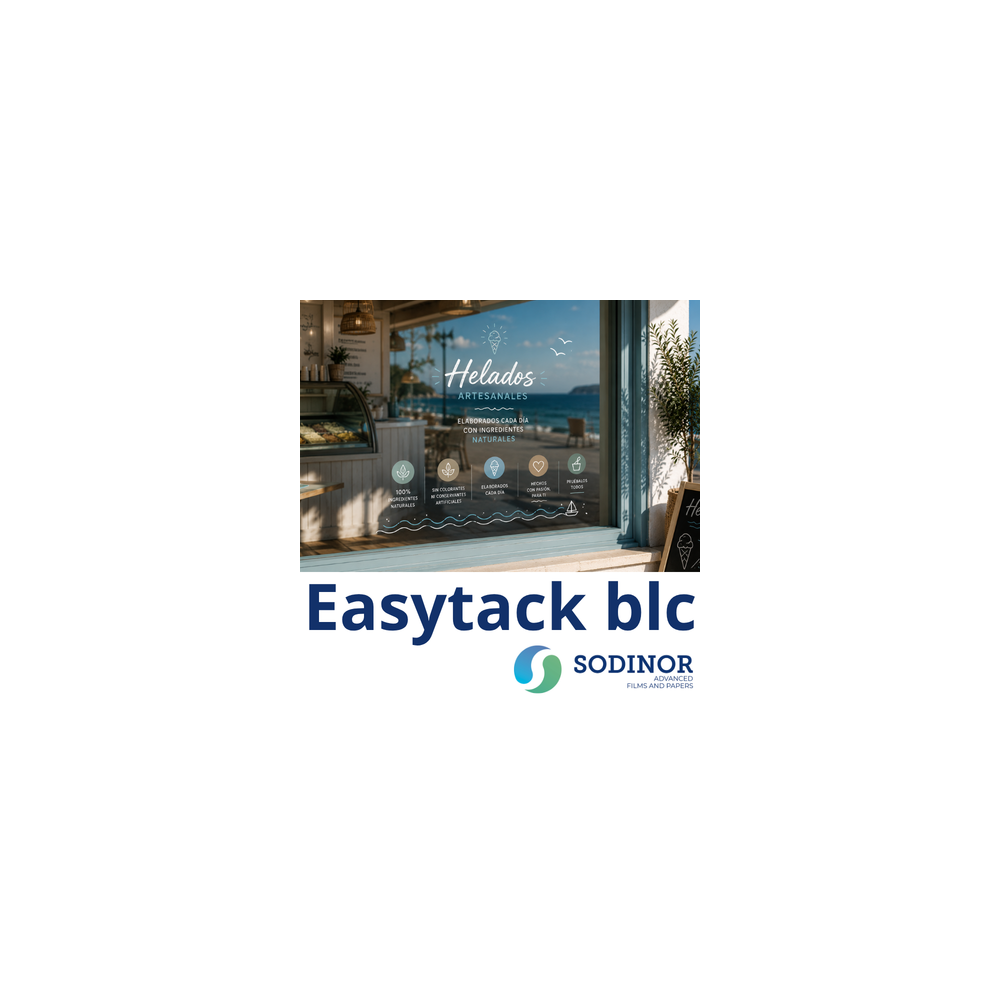 EASYTACK PET Blanc 115µ/50µ 32x45 cm - Paquet de 400 feuilles