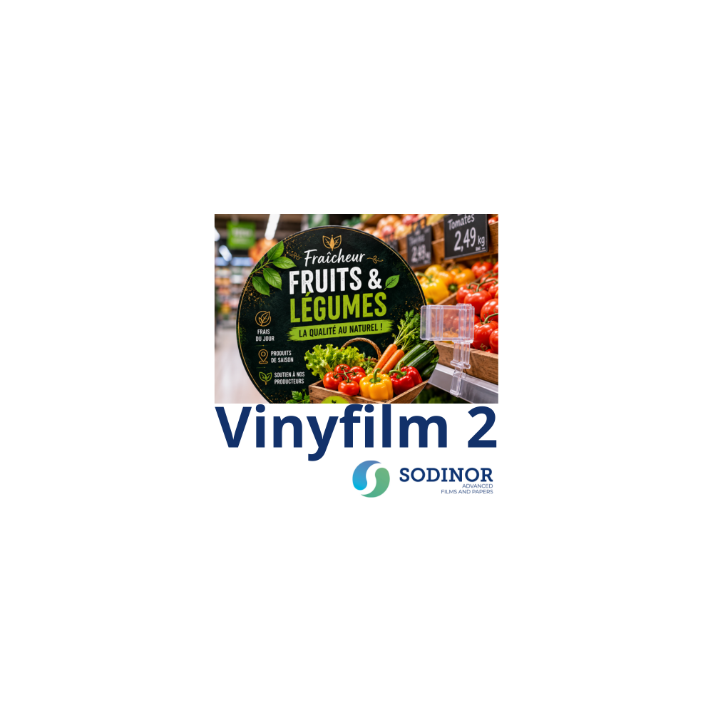 Vinyfilm 2 - PVC Blanc Rigide Offset UV & Table à Plat | Sodinor