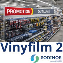 Vinyfilm 2 - PVC Blanc Rigide Offset UV & Table à Plat | Sodinor