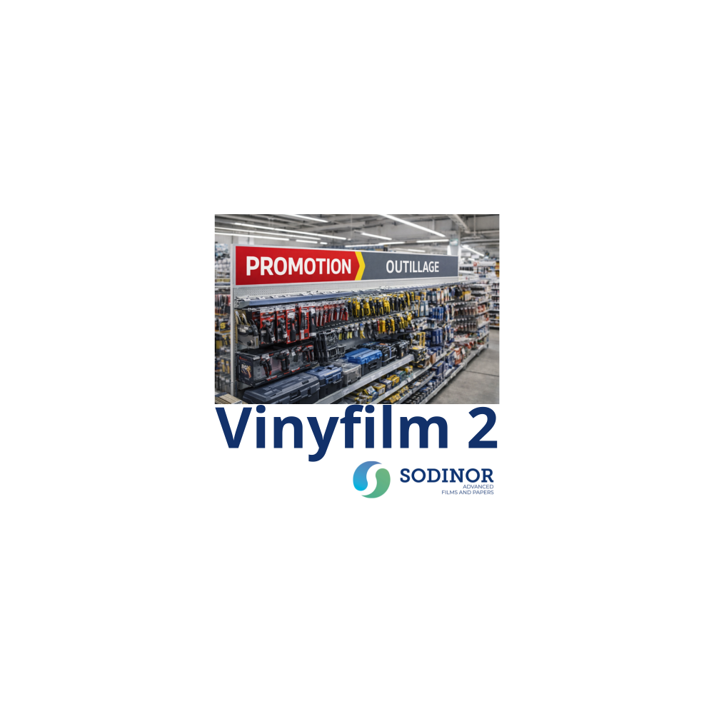 Vinyfilm 2 - PVC Blanc Rigide Offset UV & Table à Plat | Sodinor