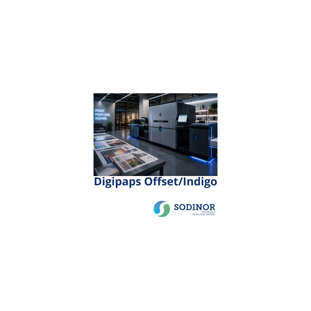 Digipaps : polyester recyclé indéchirable HP Indigo & offset | Sodinor