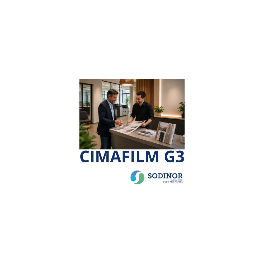 Cimafilm G3 : polypropylène couché mat 2 faces 95-510 µ | Sodinor