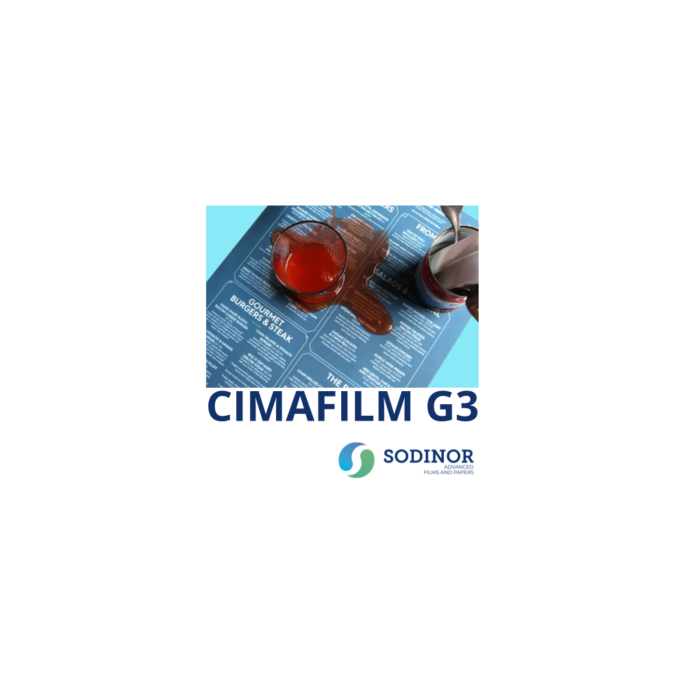 Cimafilm G3 : polypropylène couché mat 2 faces 95-510 µ | Sodinor