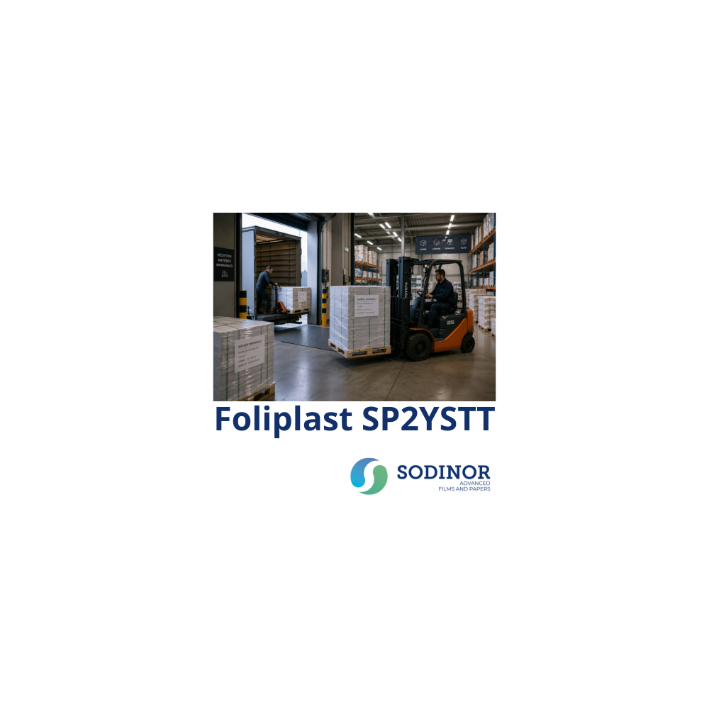 Foliplast SP2YSTT : polypropylène blanc mat 200 à 500 µ | Sodinor